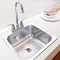 Keeney Mfg Kindred Creemore Stainless Steel Top Mount 15 in. W X 15 in. L Single Bowl Bar Sink CSLA1515-6-2CBN - alternate 5